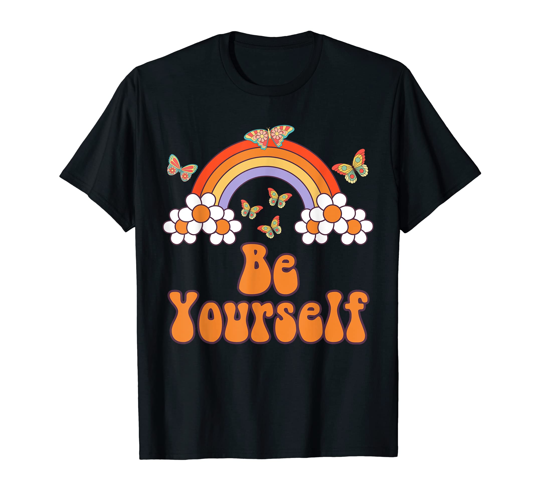 Be Yourself Month Lgbtq Rainbow T-Shirt - Graphic Print Men Women - T-Shirt, Sweatshirt, Hoodie