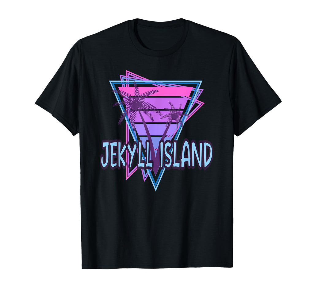Jekyll Island Vacation Vaporwave T-Shirt - Casual Everyday Wear Unisex - T-Shirt, Sweatshirt, Hoodie