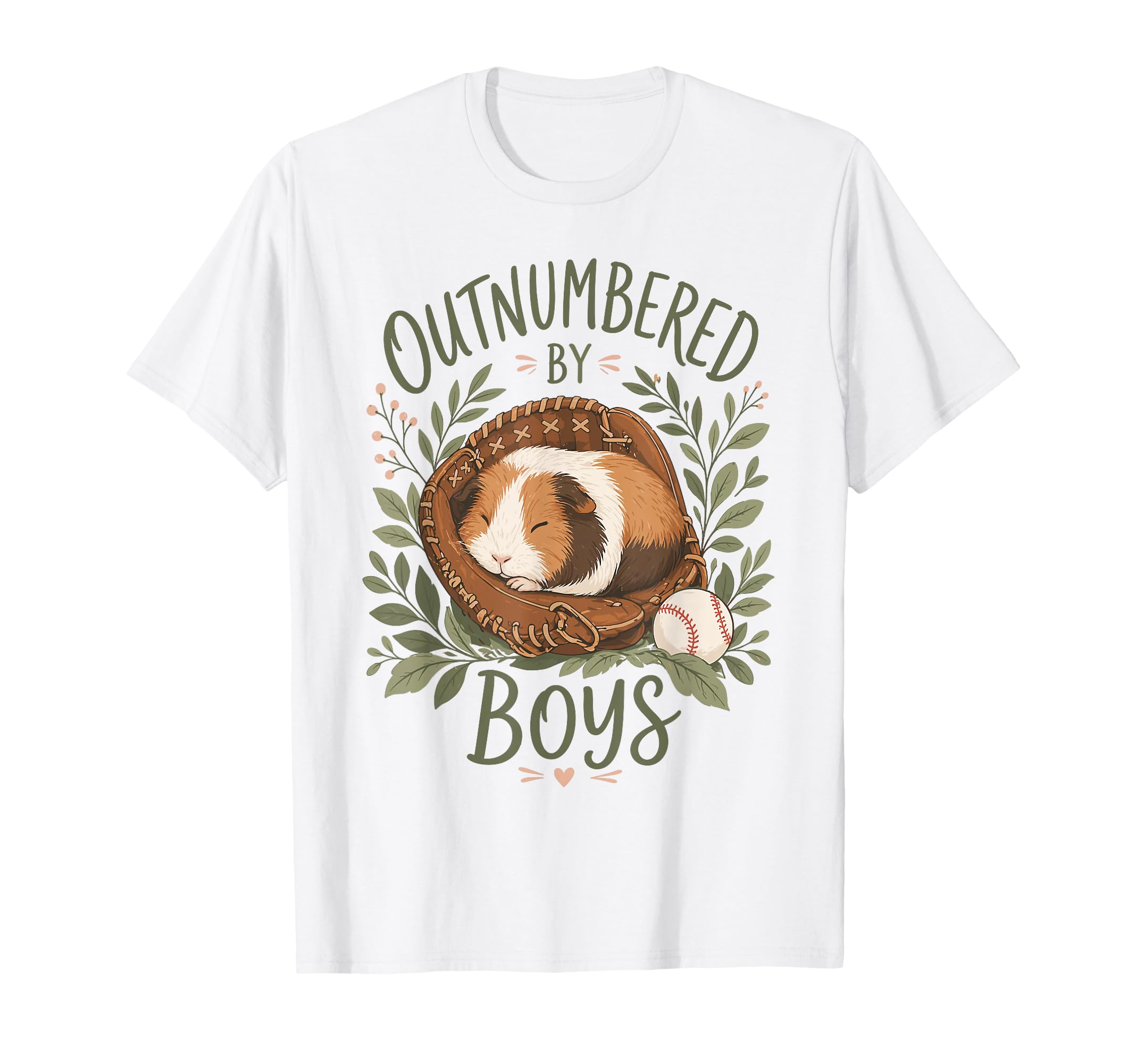 Outnumbered Baseball Mom Guinea T-Shirt - Casual Everyday Wear Men Women - T-Shirt, Sweatshirt, Hoodie