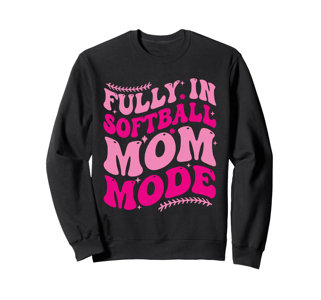 Softball Mom Mothers Day Baseball Sweatshirt - Unique Graphic for Adults - T-Shirt, Sweatshirt, Hoodie