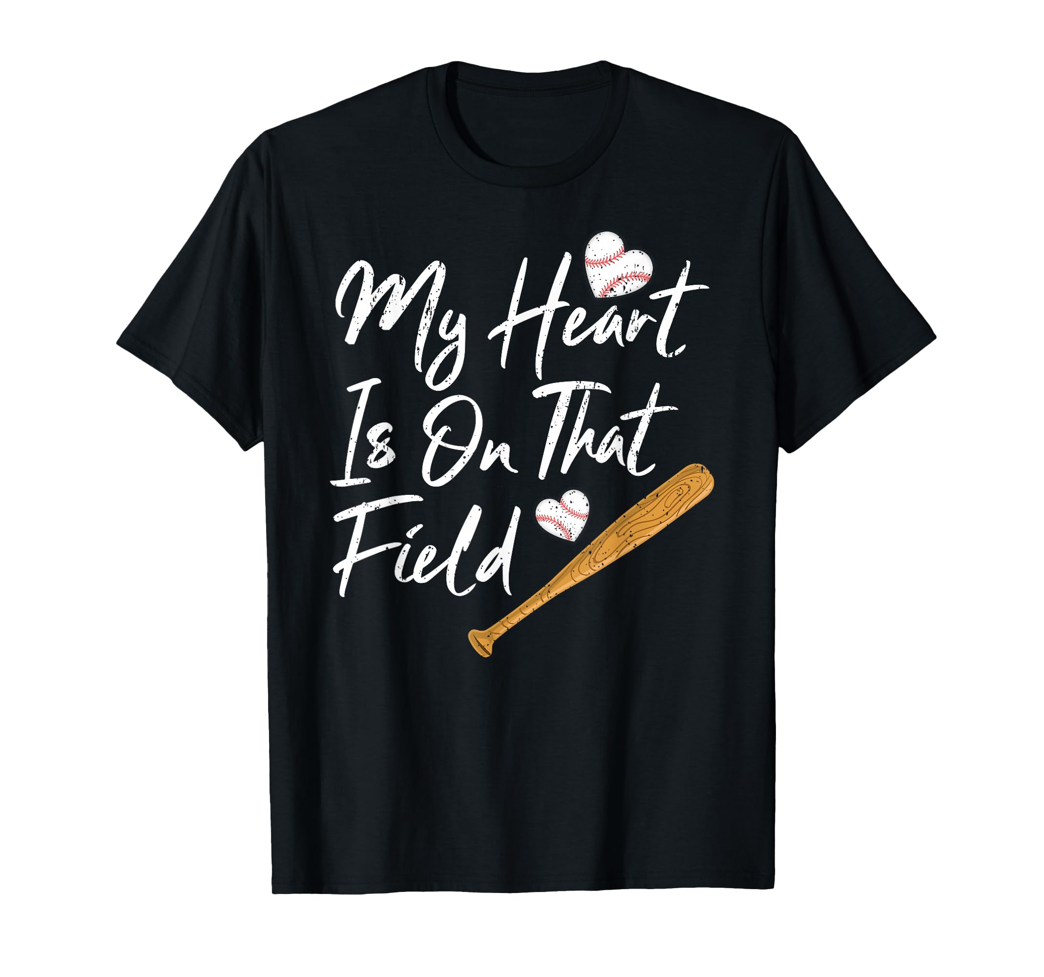 My Heart Is That Field Baseball Mom T-Shirt - Streetwear Style Men Women - T-Shirt, Sweatshirt, Hoodie