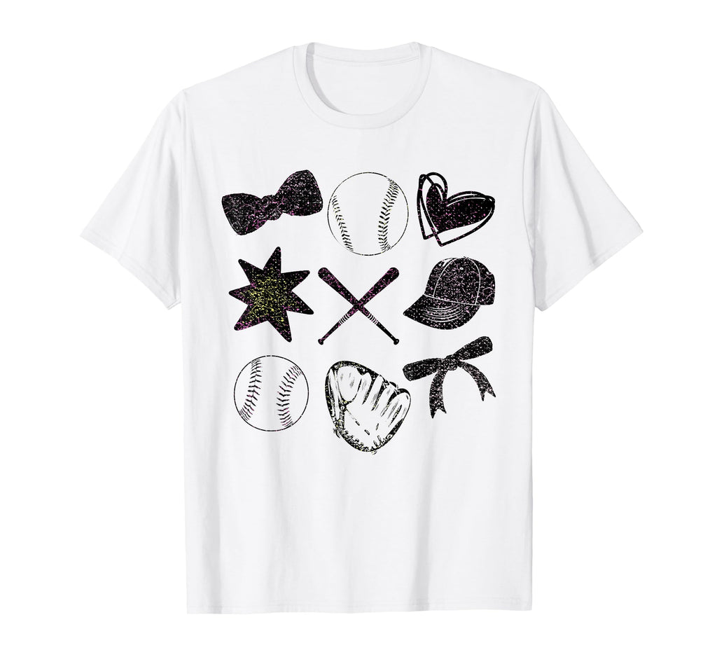 Softball Coquette Bow Softball Mom T-Shirt - Trendy Graphic for Adults - T-Shirt, Sweatshirt, Hoodie