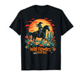 Sunset Cowgirl Riding Horse Wild T-Shirt - Streetwear Style for Adults - T-Shirt, Sweatshirt, Hoodie
