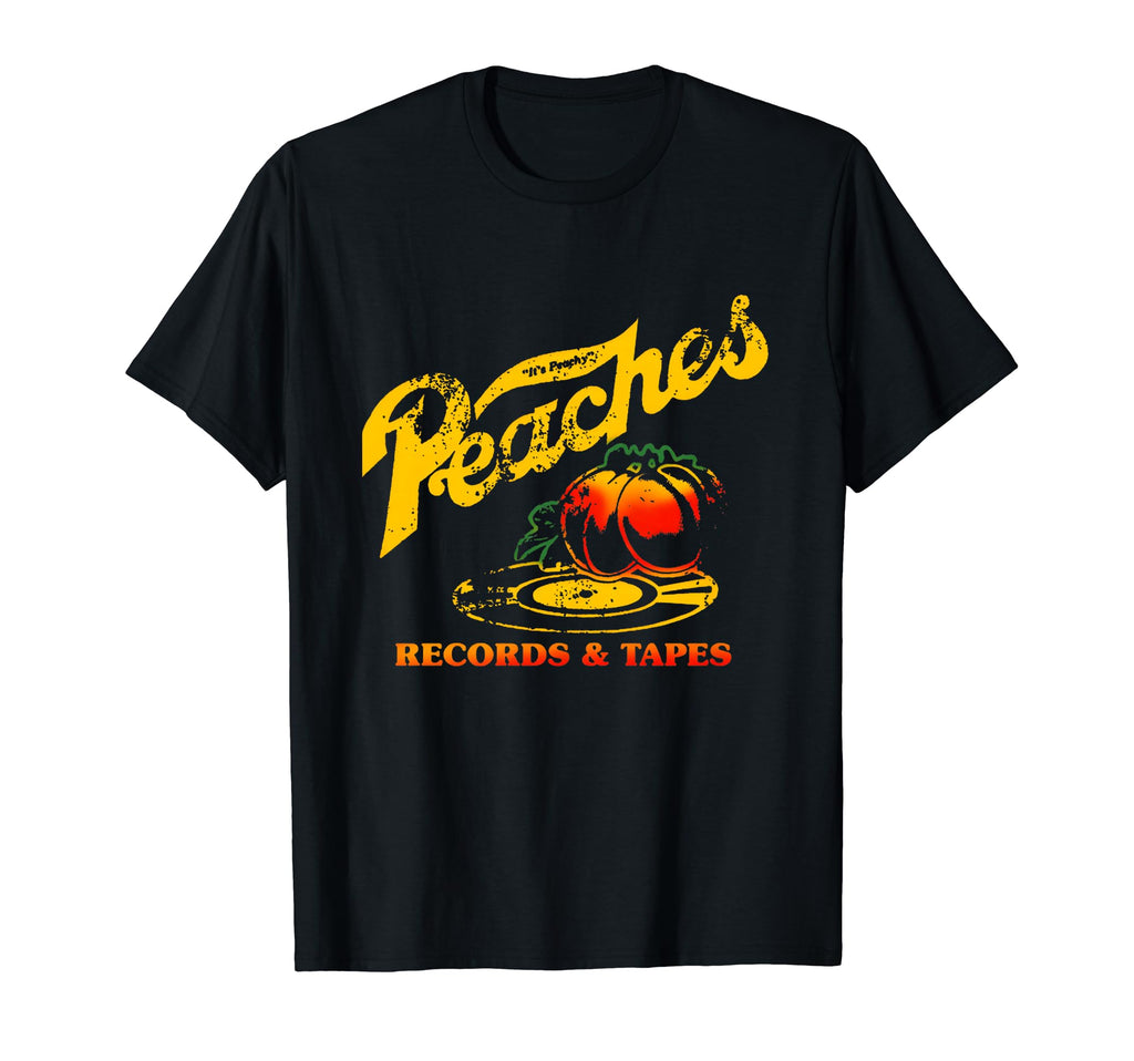 Peaches Music Records And Tapes 1975 T-Shirt - Trendy Graphic for Adults - T-Shirt, Sweatshirt, Hoodie