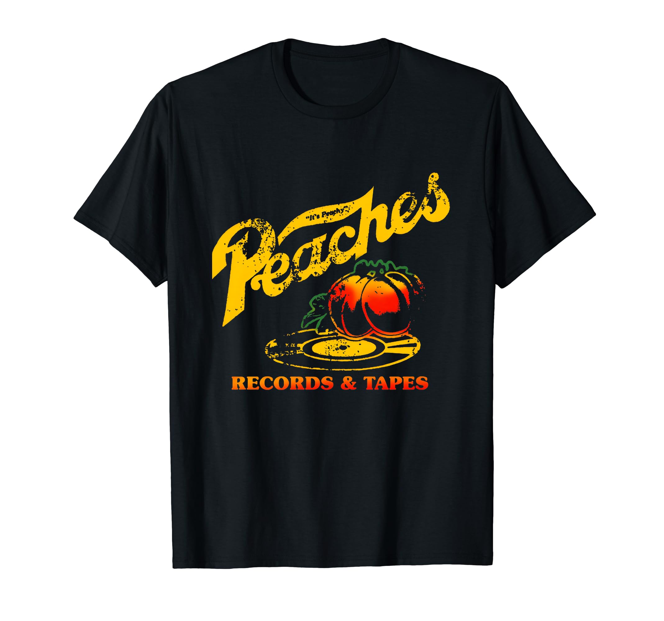 Peaches Music Records And Tapes 1975 T-Shirt - Trendy Graphic for Adults - T-Shirt, Sweatshirt, Hoodie