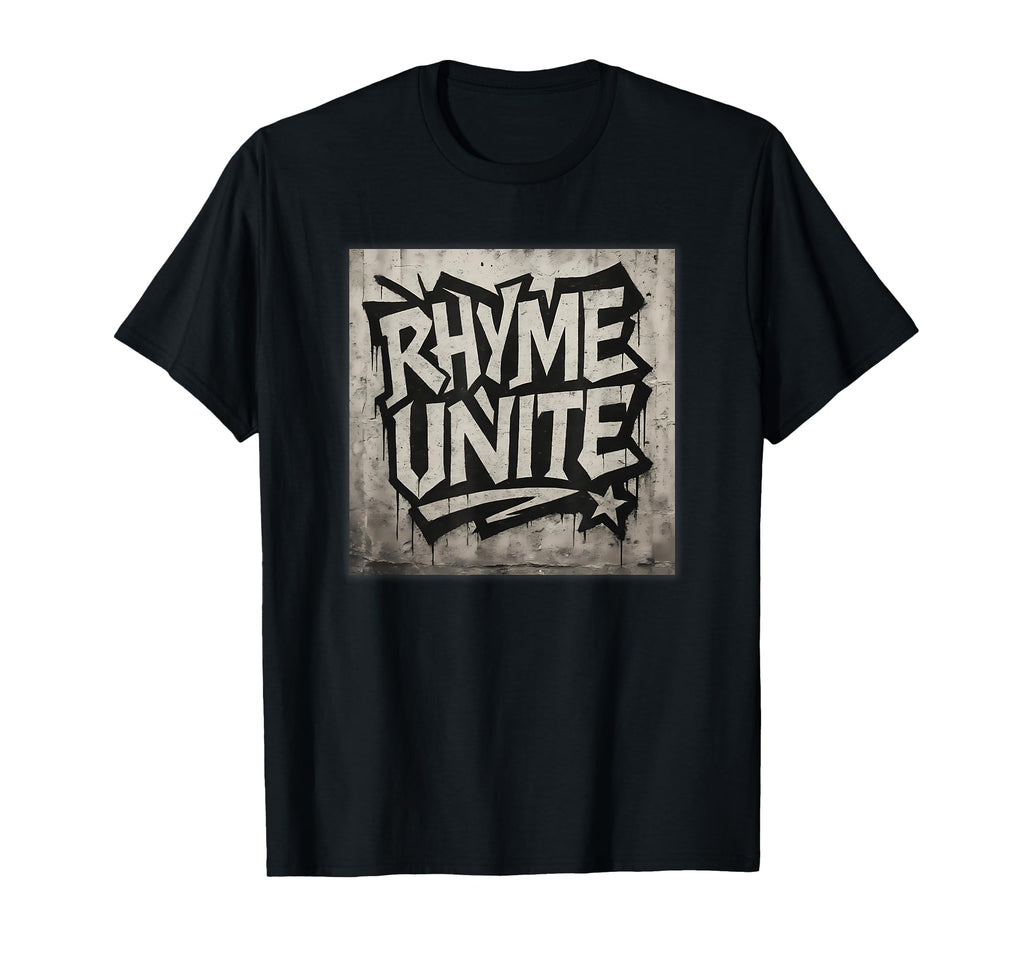 Rhyme Unite Graffiti Tribute Hip Hop T-Shirt - Streetwear Style for Adults - T-Shirt, Sweatshirt, Hoodie