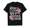 Peace Love And Oxford Comma English Grammar T-Shirt - Trendy Graphic Unisex - T-Shirt, Sweatshirt, Hoodie