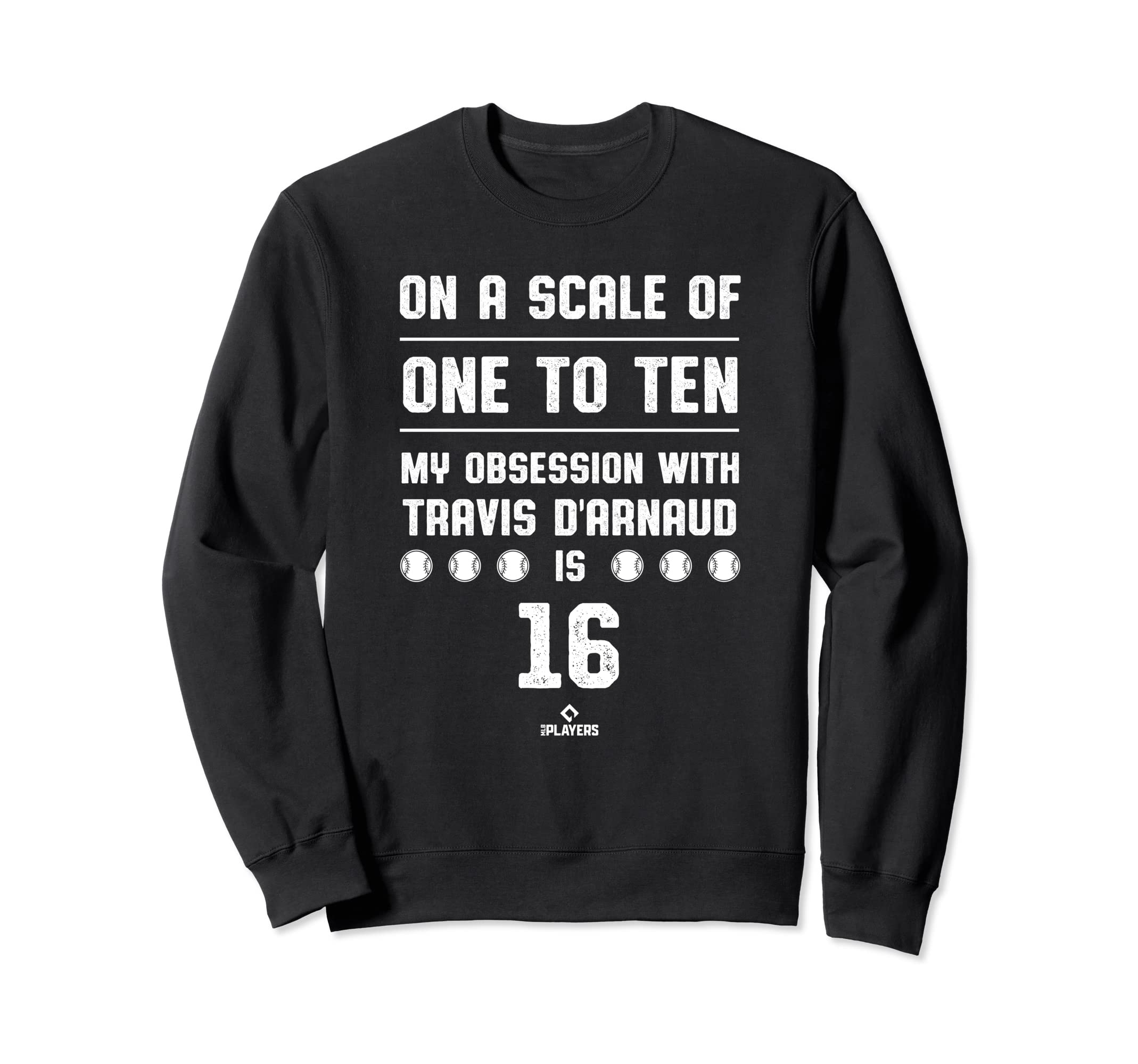 Travis D Arnaud Heart Baseball Fan Sweatshirt - Novelty Apparel Unisex - T-Shirt, Sweatshirt, Hoodie