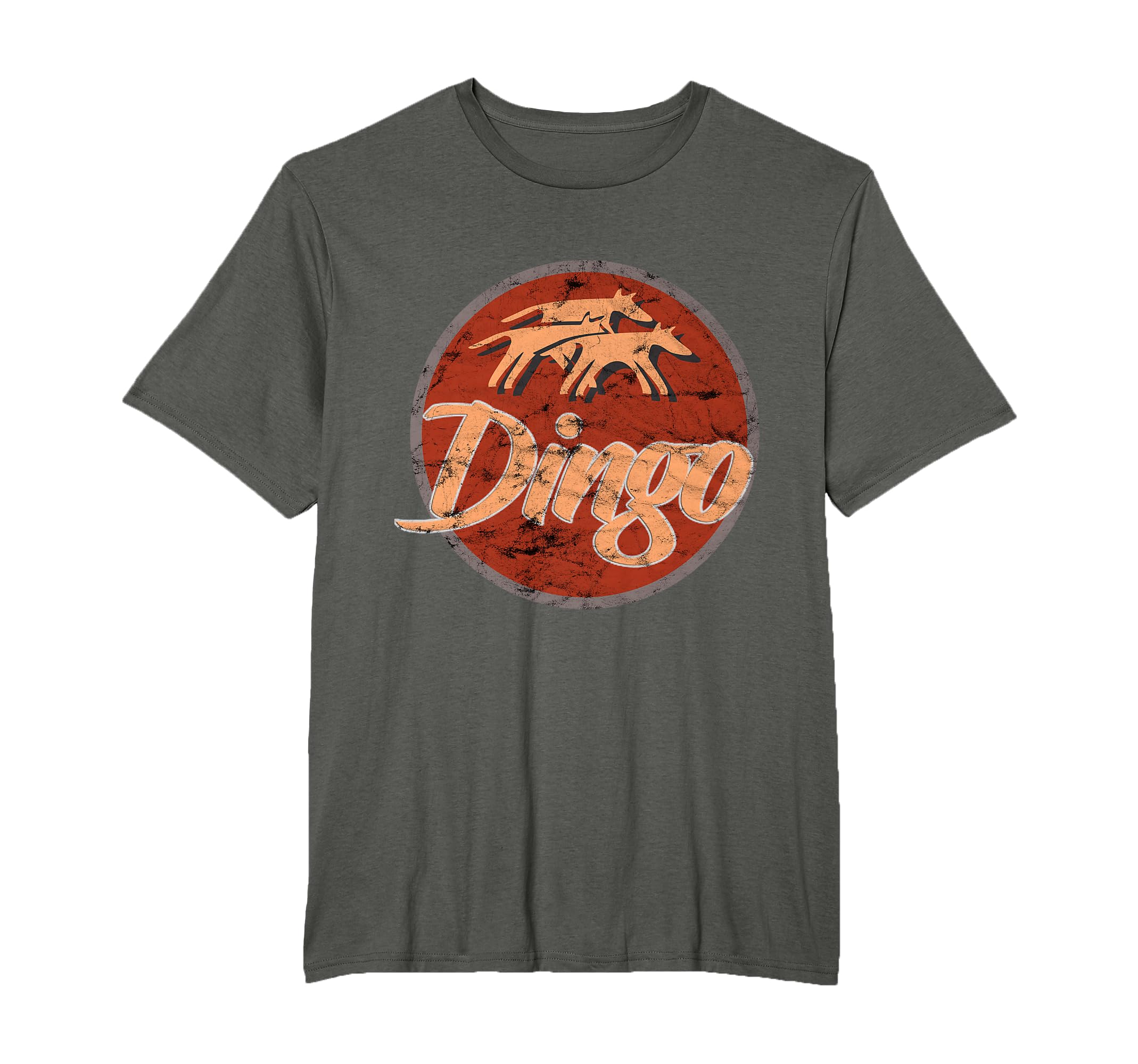Dingo Dog Distressed Gift T-Shirt - Novelty Apparel for Adults - T-Shirt, Sweatshirt, Hoodie