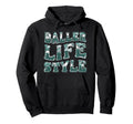 Baller Life Wave Baseball Baseball Hoodie - Streetwear Style Unisex - T-Shirt, Sweatshirt, Hoodie