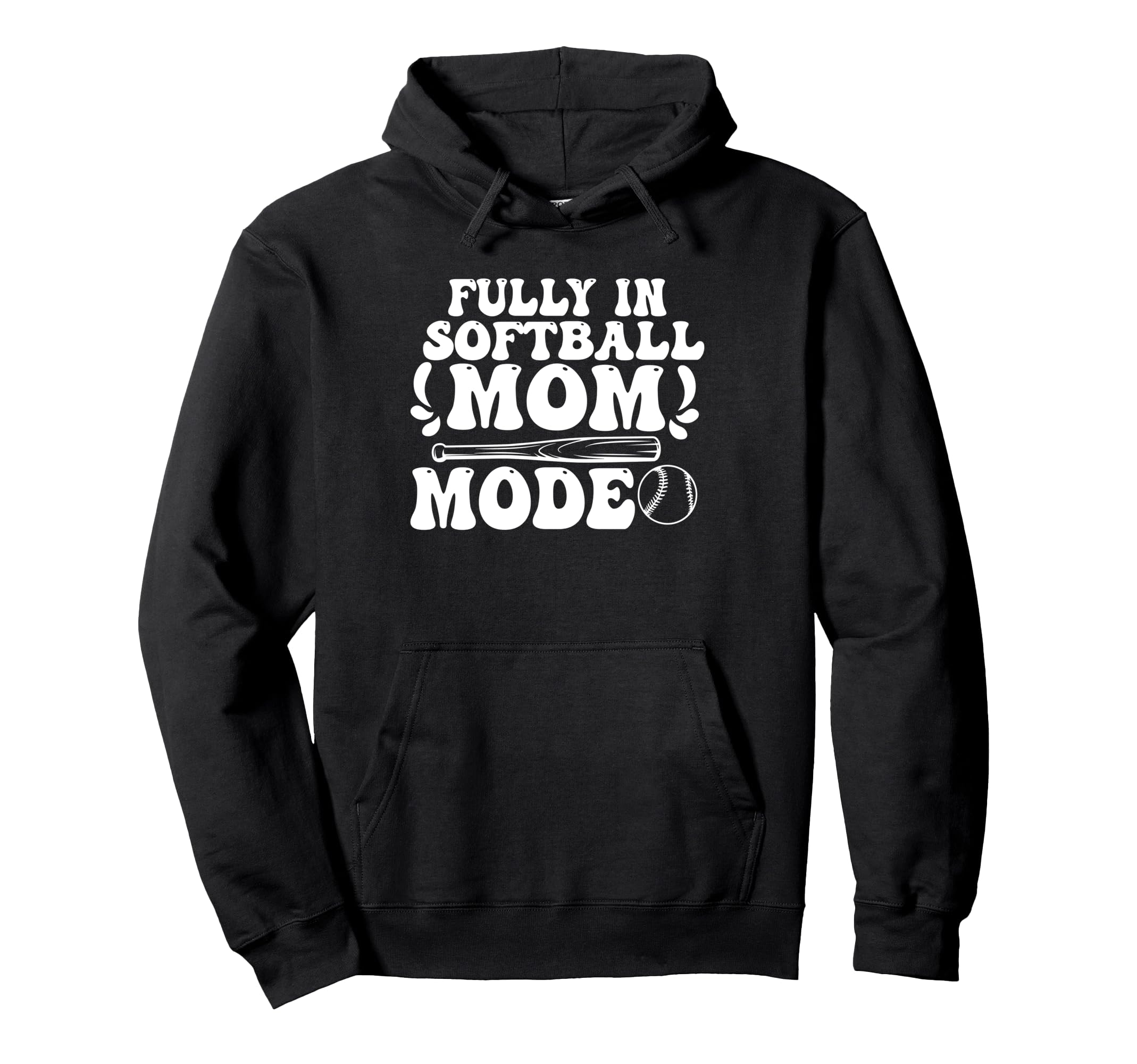 Softball Mom Mothers Day Baseball Hoodie - Novelty Apparel for Adults - T-Shirt, Sweatshirt, Hoodie