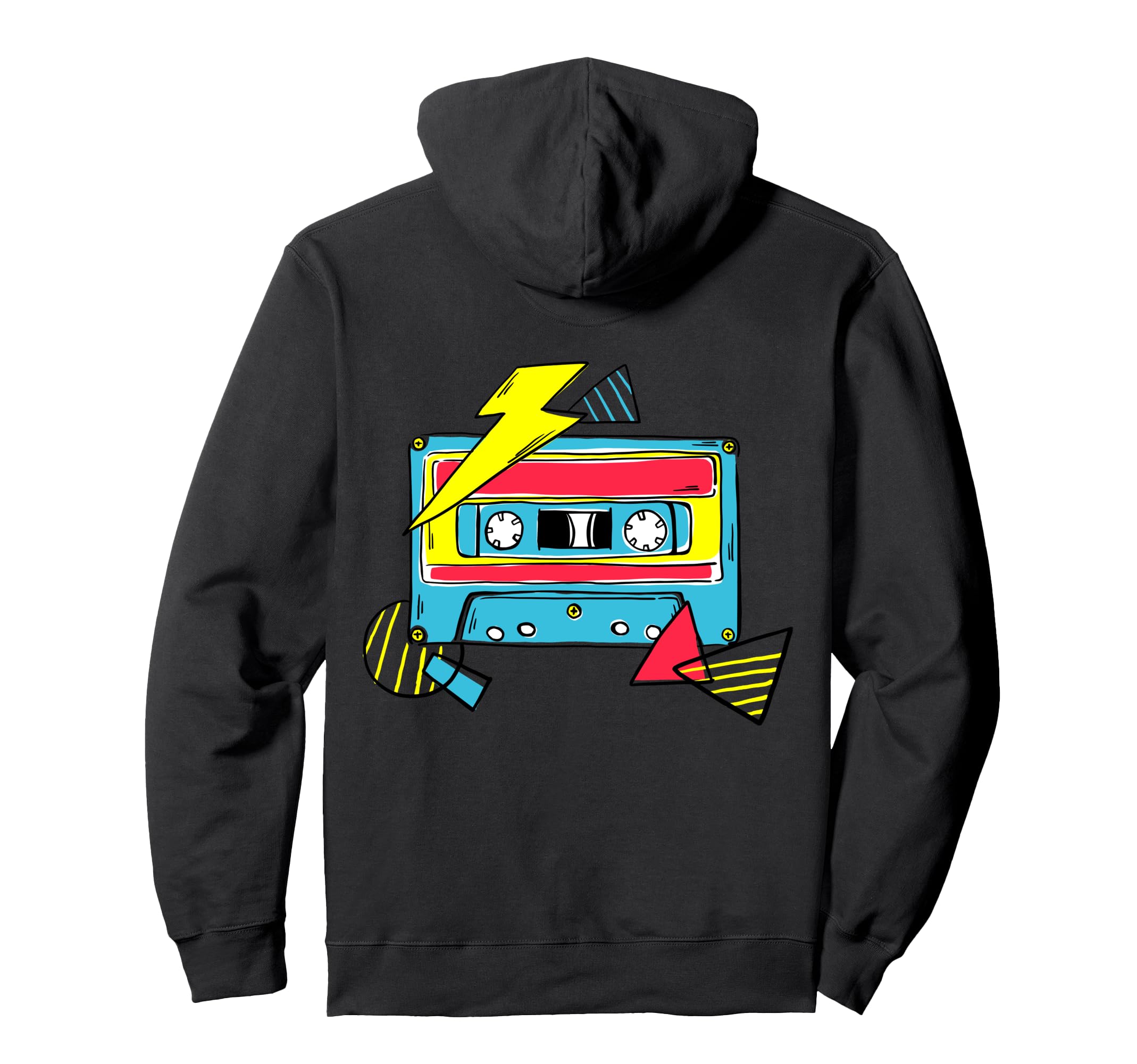 80S Cassette Tape Hoodie - Casual Everyday Wear Unisex - T-Shirt, Sweatshirt, Hoodie