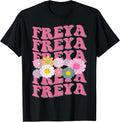 Girl Retro Freya First Name Personalized Apparel - Adult & Kids T-Shirts, Sweatshirts & Hoodies apparel design preview 1