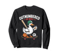 Outnumbered Baseball Mama Goose Sweatshirt - Unique Graphic Men Women - T-Shirt, Sweatshirt, Hoodie