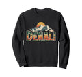 Denali National Park Sunset 70S Sweatshirt - Trendy Graphic for Adults - T-Shirt, Sweatshirt, Hoodie