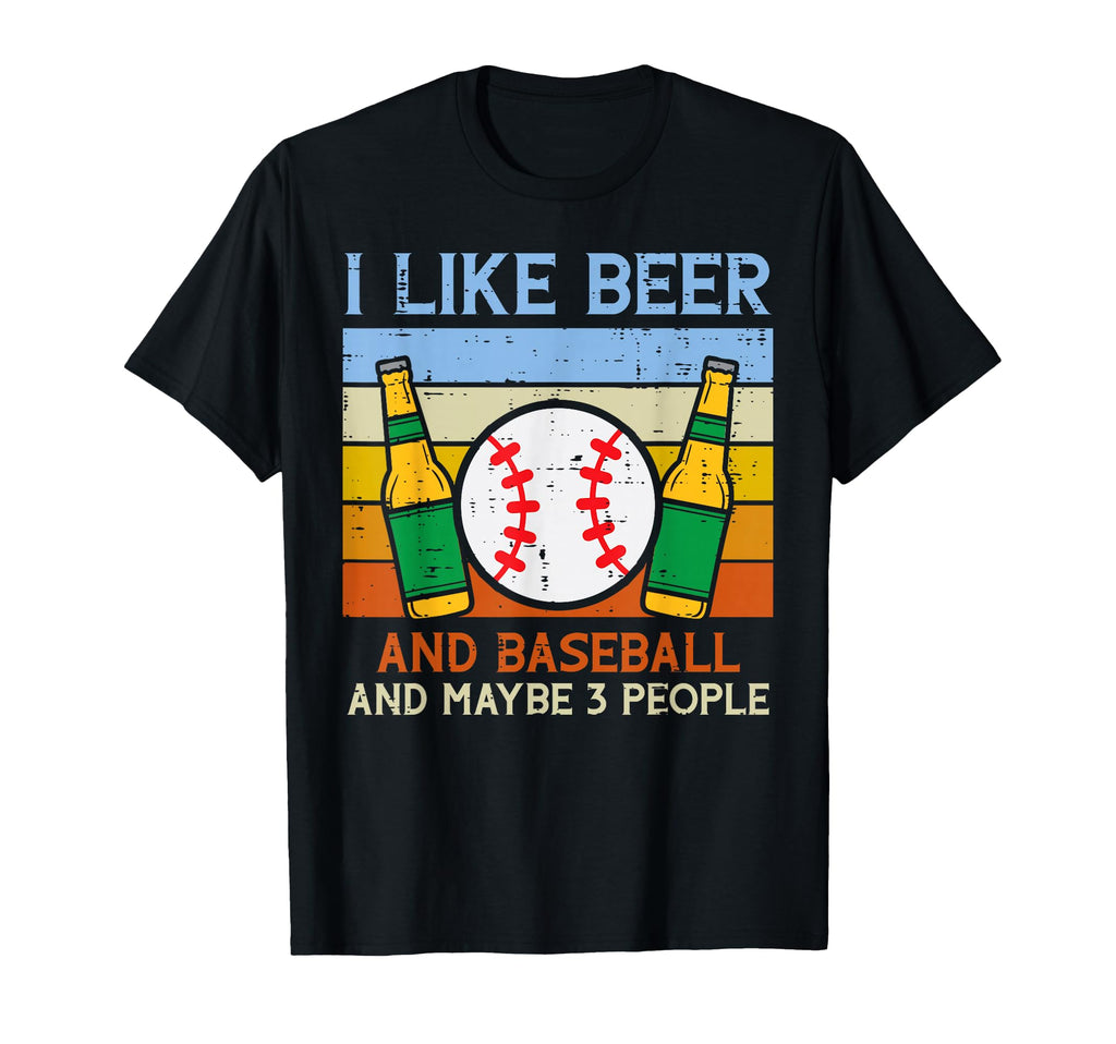 I Like Beer Baseball 3 People Funny T-Shirt - Streetwear Style Men Women - T-Shirt, Sweatshirt, Hoodie