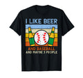 I Like Beer Baseball 3 People Funny T-Shirt - Streetwear Style Men Women - T-Shirt, Sweatshirt, Hoodie