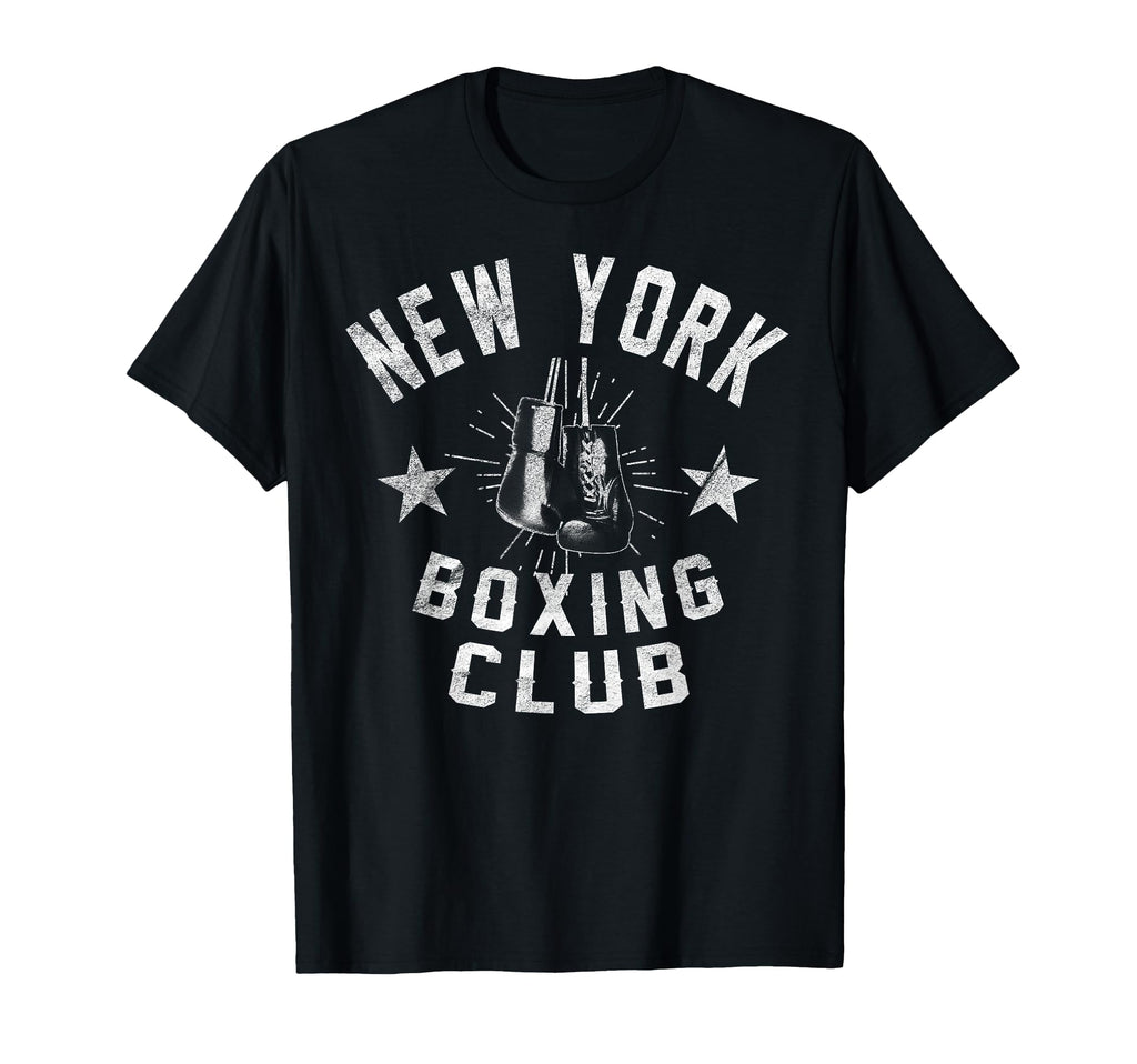 New York Boxing Club Distressed T-Shirt - Fun Novelty Design for Adults - T-Shirt, Sweatshirt, Hoodie