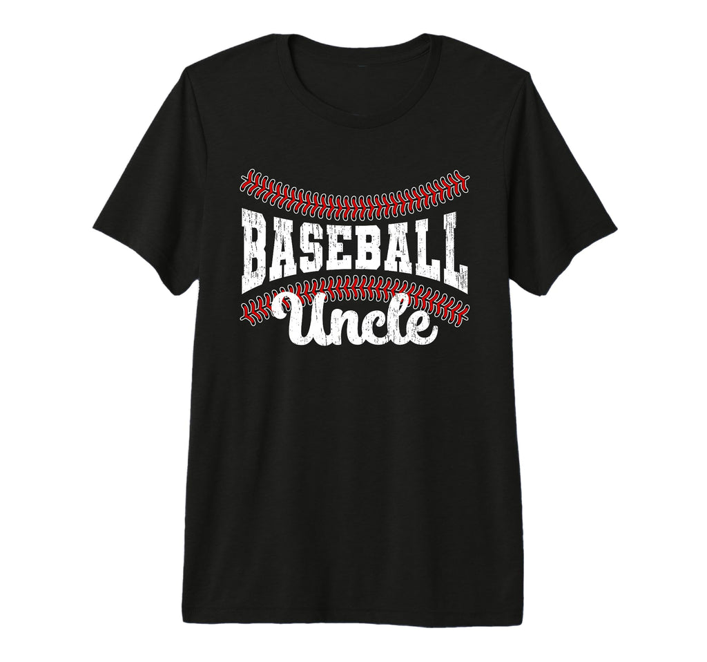 Mens Baseball Uncle Baseball Player Tri T-Shirt - Minimalist Print Unisex - T-Shirt, Sweatshirt, Hoodie