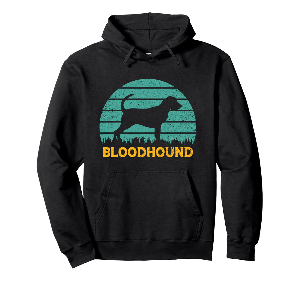 Blue Sunset Bloodhound Hound Lover Hoodie - Aesthetic Graphic Men Women - T-Shirt, Sweatshirt, Hoodie