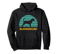 Blue Sunset Bloodhound Hound Lover Hoodie - Aesthetic Graphic Men Women - T-Shirt, Sweatshirt, Hoodie