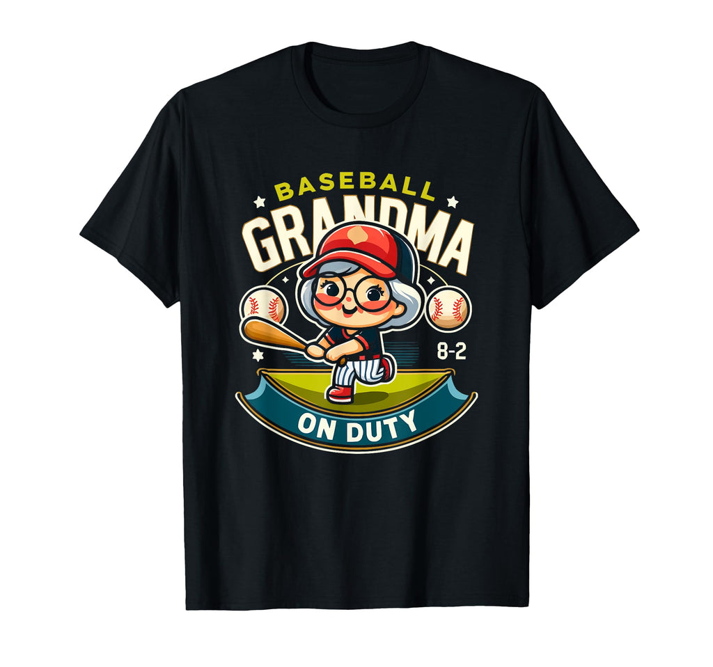 Baseball Grandma Grandmother Granny T-Shirt - Novelty Apparel Unisex - T-Shirt, Sweatshirt, Hoodie