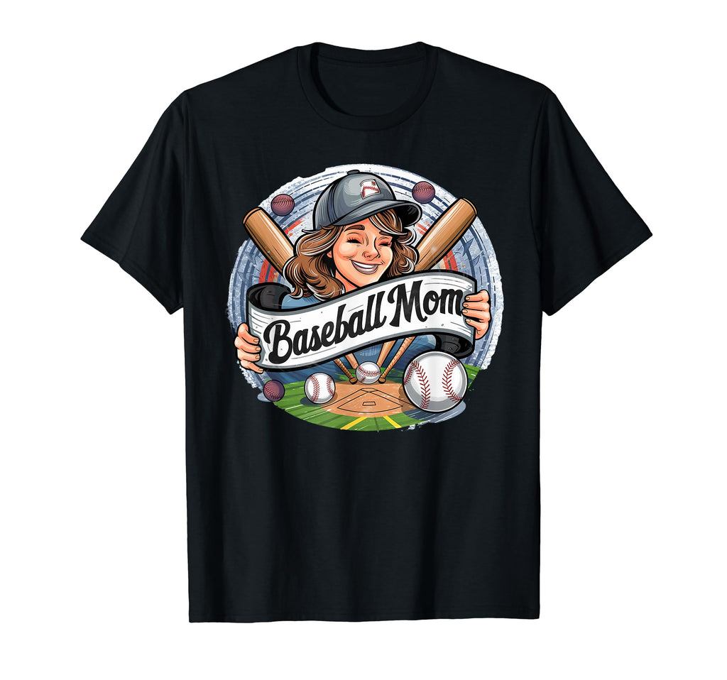 Womens Baseball Mom Mama Mothers My T-Shirt - Streetwear Style Unisex - T-Shirt, Sweatshirt, Hoodie