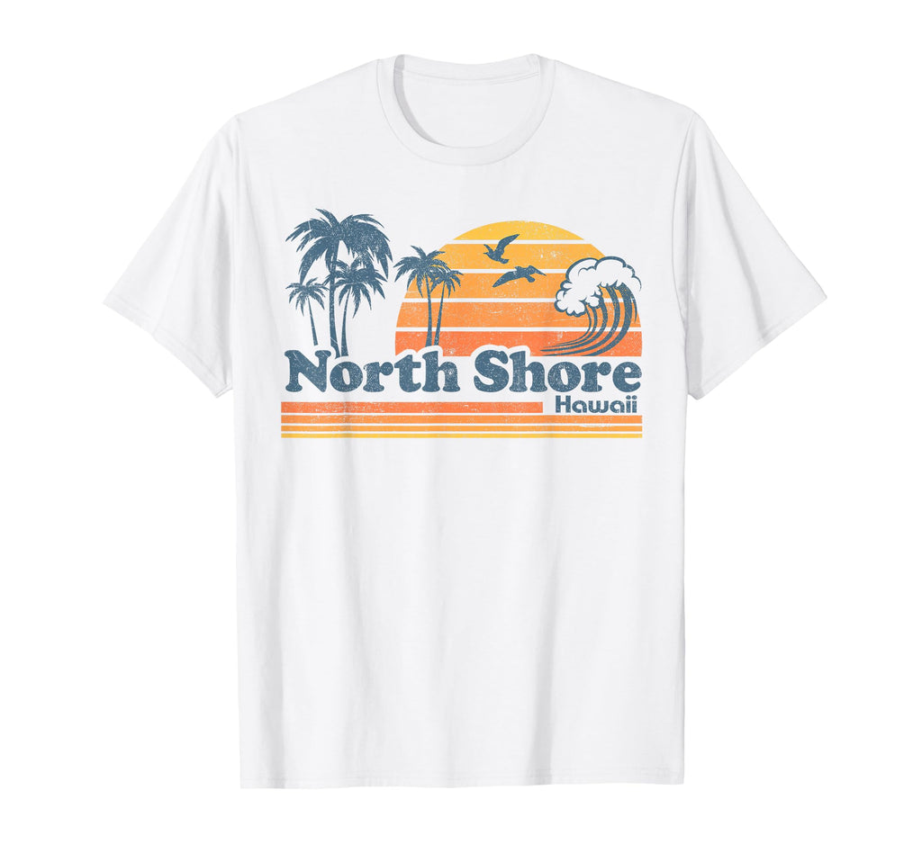North Shore Oahu Hawaii Beach Surfing T-Shirt - Graphic Print Men Women - T-Shirt, Sweatshirt, Hoodie