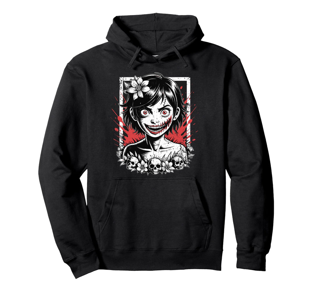 Japanese Horror Anime Manga Y2K Hannya Hoodie - Trendy Graphic Men Women - T-Shirt, Sweatshirt, Hoodie