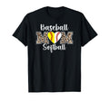 Baseball Softball Mom Leopard T-Shirt - Custom Art Print for Adults - T-Shirt, Sweatshirt, Hoodie