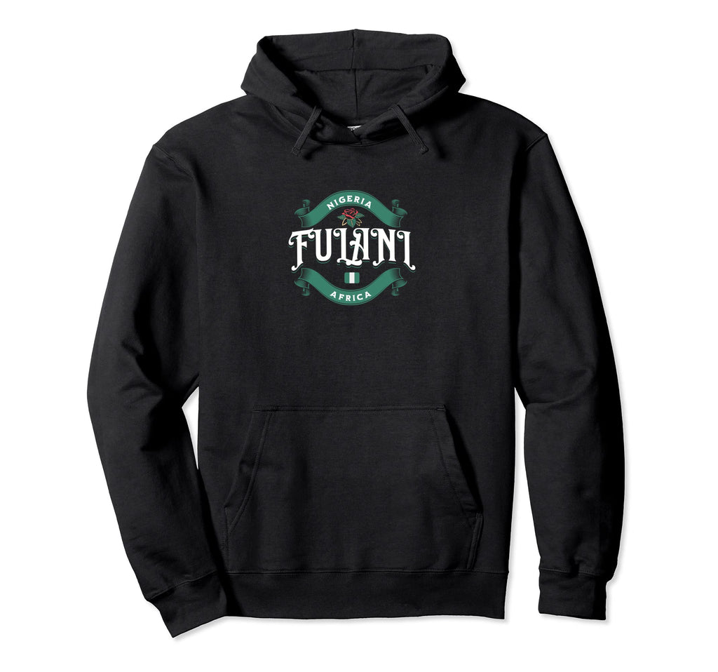 Fulani Nigerian Culture Large Hoodie - Unique Graphic for Adults - T-Shirt, Sweatshirt, Hoodie