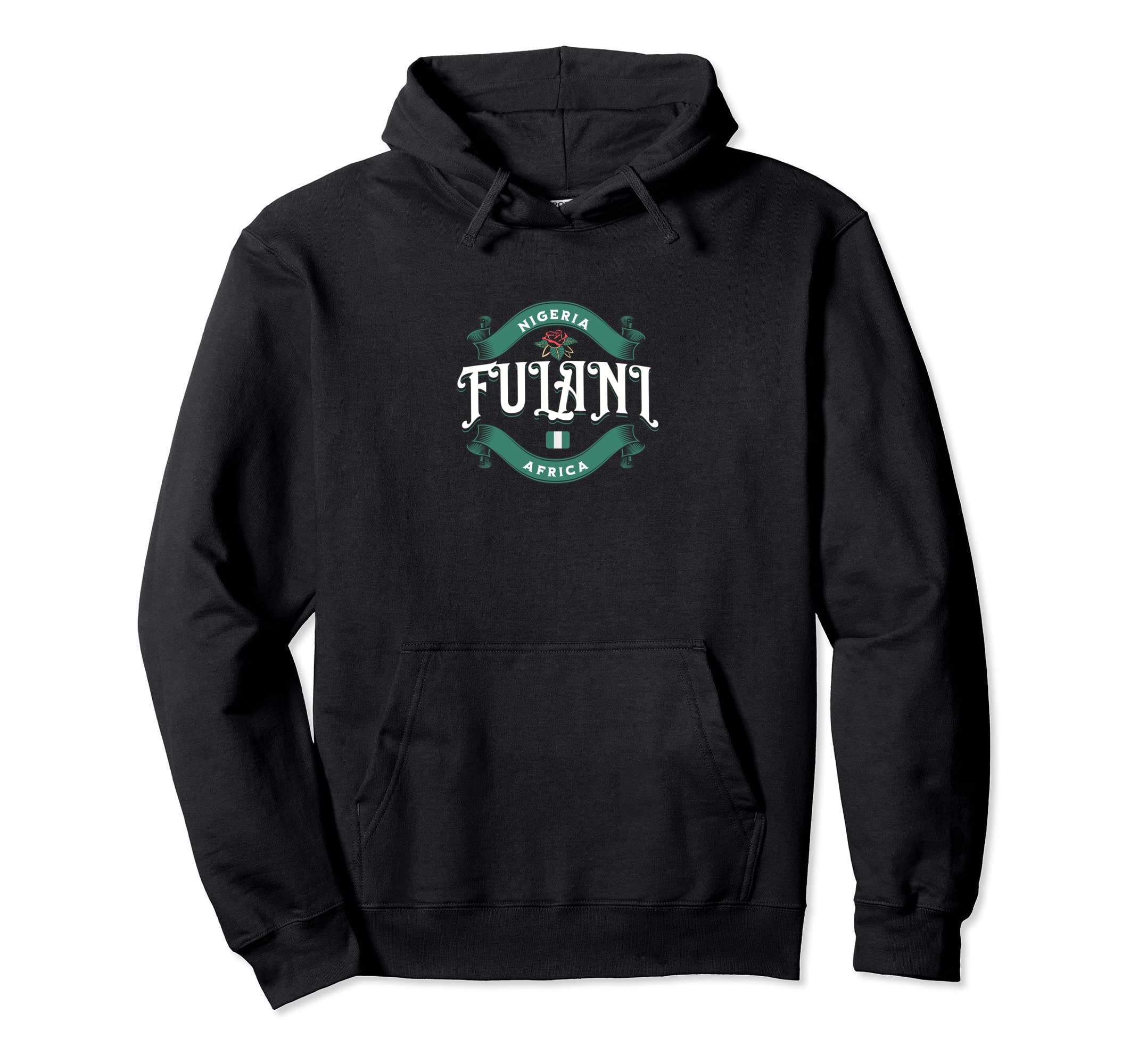 Fulani Nigerian Culture Large Hoodie - Unique Graphic for Adults - T-Shirt, Sweatshirt, Hoodie