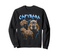 Capybara 90S Heavy Metal Capybara Sweatshirt - Custom Art Print for Adults - T-Shirt, Sweatshirt, Hoodie