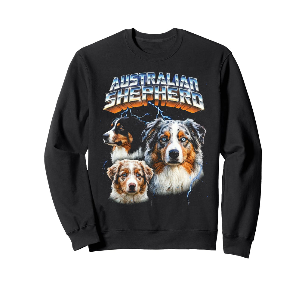 Australian Shepherd 80S Dog Lover Sweatshirt - Streetwear Style Men Women - T-Shirt, Sweatshirt, Hoodie