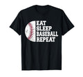 Eat Sleep Baseball Repeat Baseball T-Shirt - Streetwear Style for Adults - T-Shirt, Sweatshirt, Hoodie