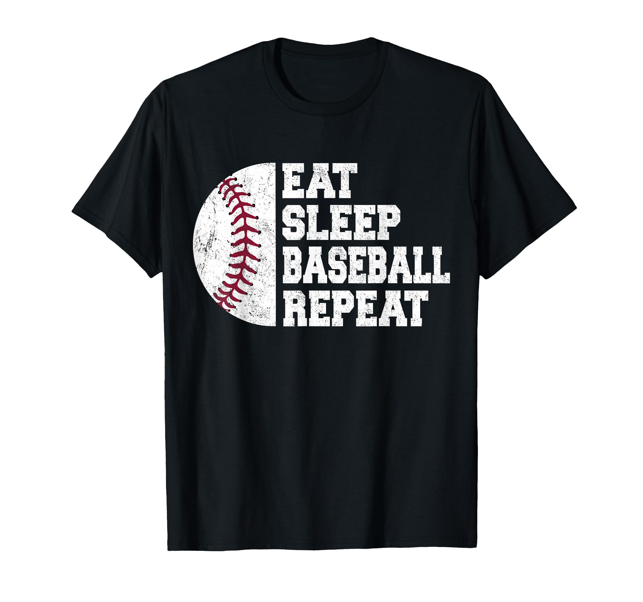 Eat Sleep Baseball Repeat Baseball T-Shirt - Streetwear Style for Adults - T-Shirt, Sweatshirt, Hoodie