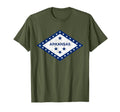 Arkansas State Flag Distressed T-Shirt - Graphic Print for Adults - T-Shirt, Sweatshirt, Hoodie
