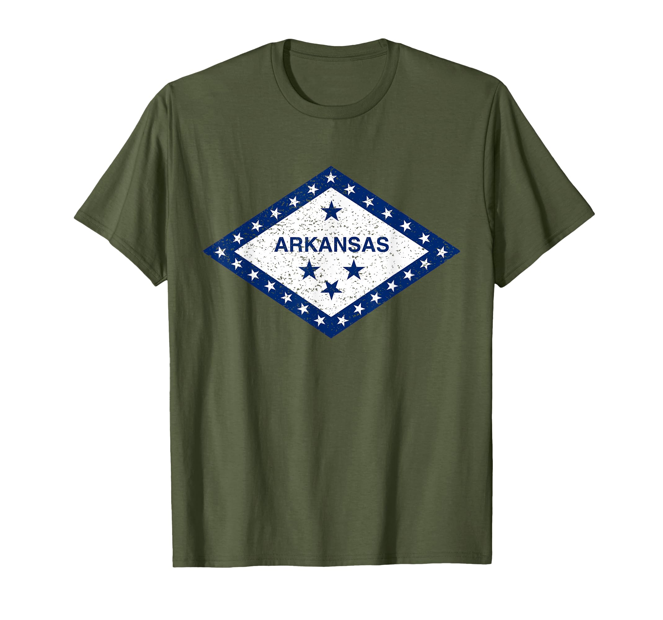 Arkansas State Flag Distressed T-Shirt - Graphic Print for Adults - T-Shirt, Sweatshirt, Hoodie