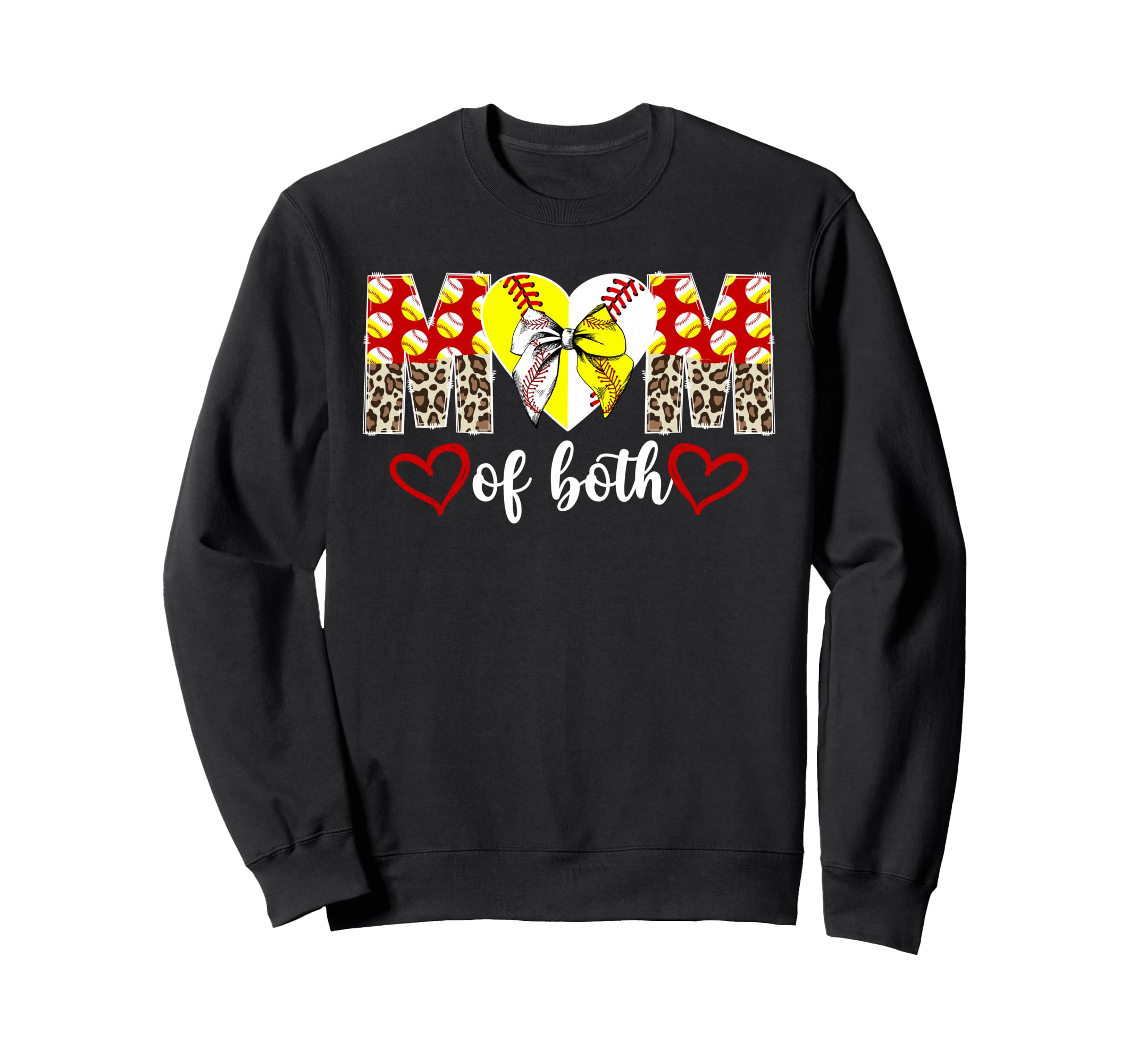Mom Both Coquette Softball Sweatshirt - Streetwear Style Men Women - T-Shirt, Sweatshirt, Hoodie