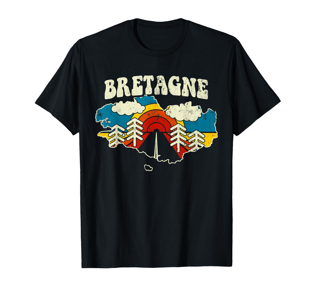 Bretagne France French Region Rainbow T-Shirt - Custom Art Print Men Women - T-Shirt, Sweatshirt, Hoodie