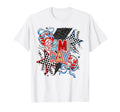 Game Day Baseball Coquette Checkered T-Shirt - Minimalist Print Unisex - T-Shirt, Sweatshirt, Hoodie