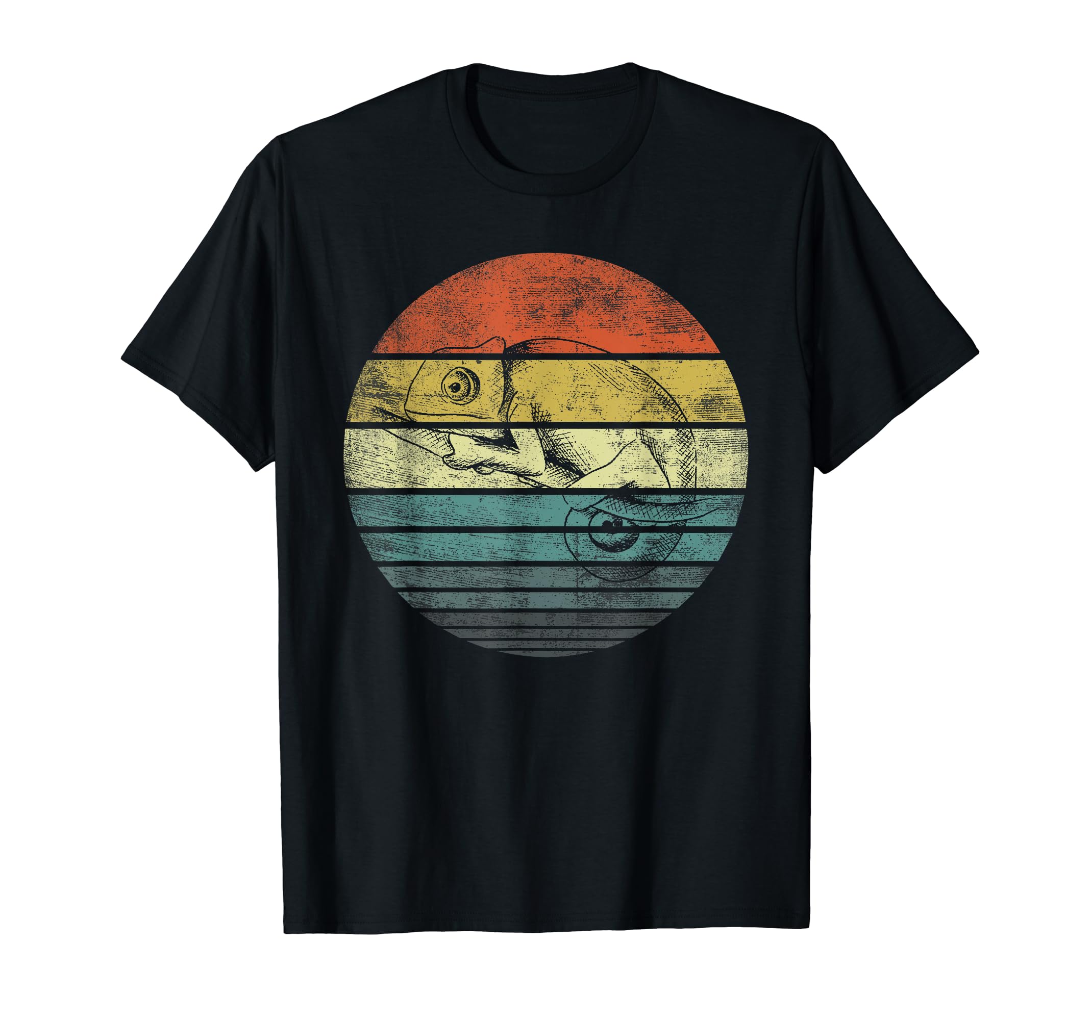 Chameleon Lover Gifts Sunset Animal T-Shirt - Minimalist Print Men Women - T-Shirt, Sweatshirt, Hoodie