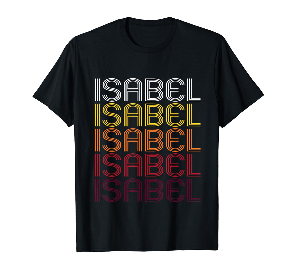 Isabel Wordmark Pattern T-Shirt - Streetwear Style for Adults - T-Shirt, Sweatshirt, Hoodie