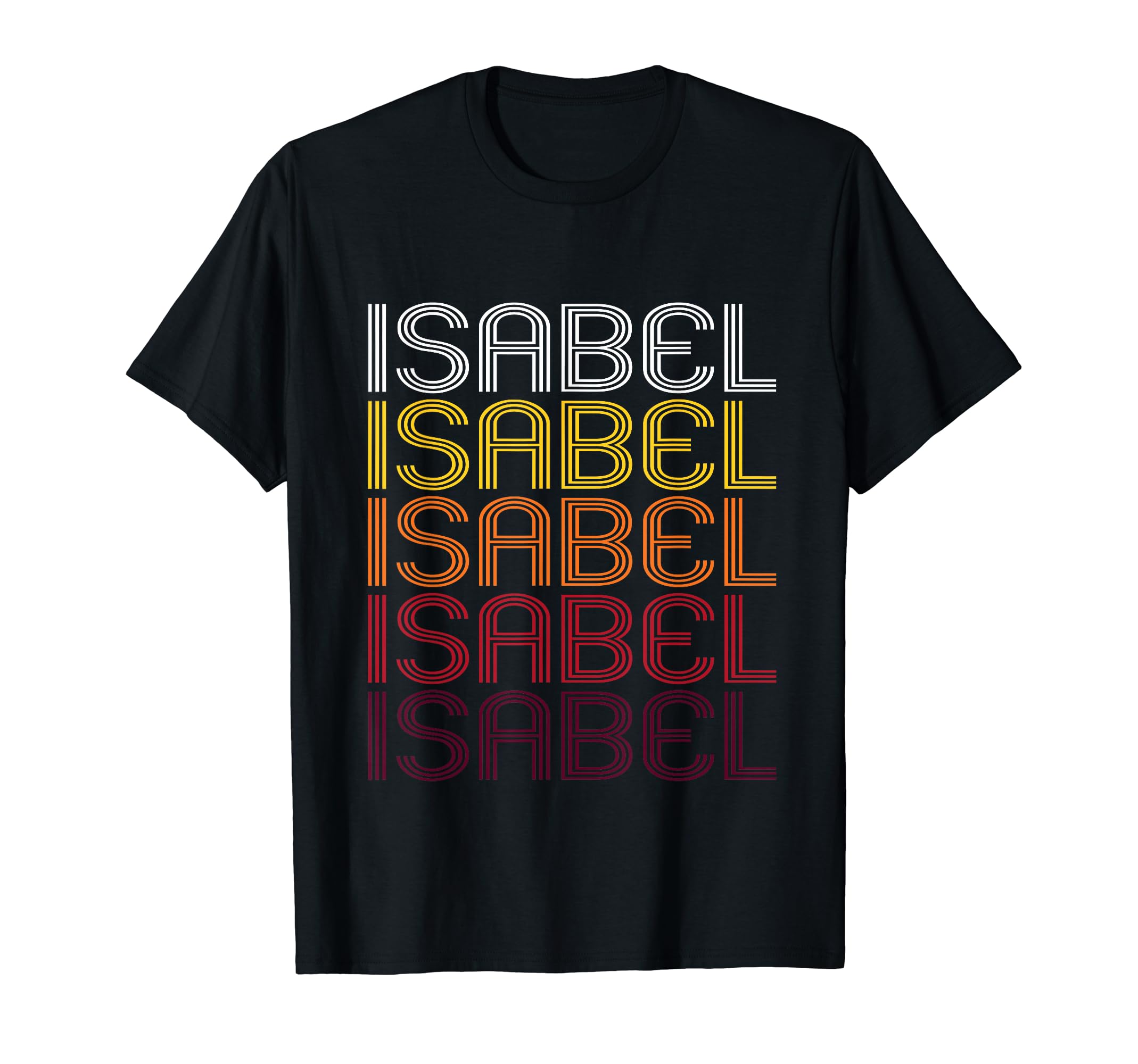 Isabel Wordmark Pattern T-Shirt - Streetwear Style for Adults - T-Shirt, Sweatshirt, Hoodie