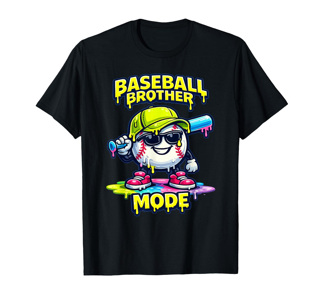 Ice Cream Drip Baseball Brother Mode T-Shirt - Aesthetic Graphic Men Women - T-Shirt, Sweatshirt, Hoodie