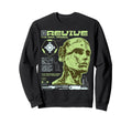 Y2K Revive Robot Bold Urban Graffiti Sweatshirt - Minimalist Print Unisex - T-Shirt, Sweatshirt, Hoodie