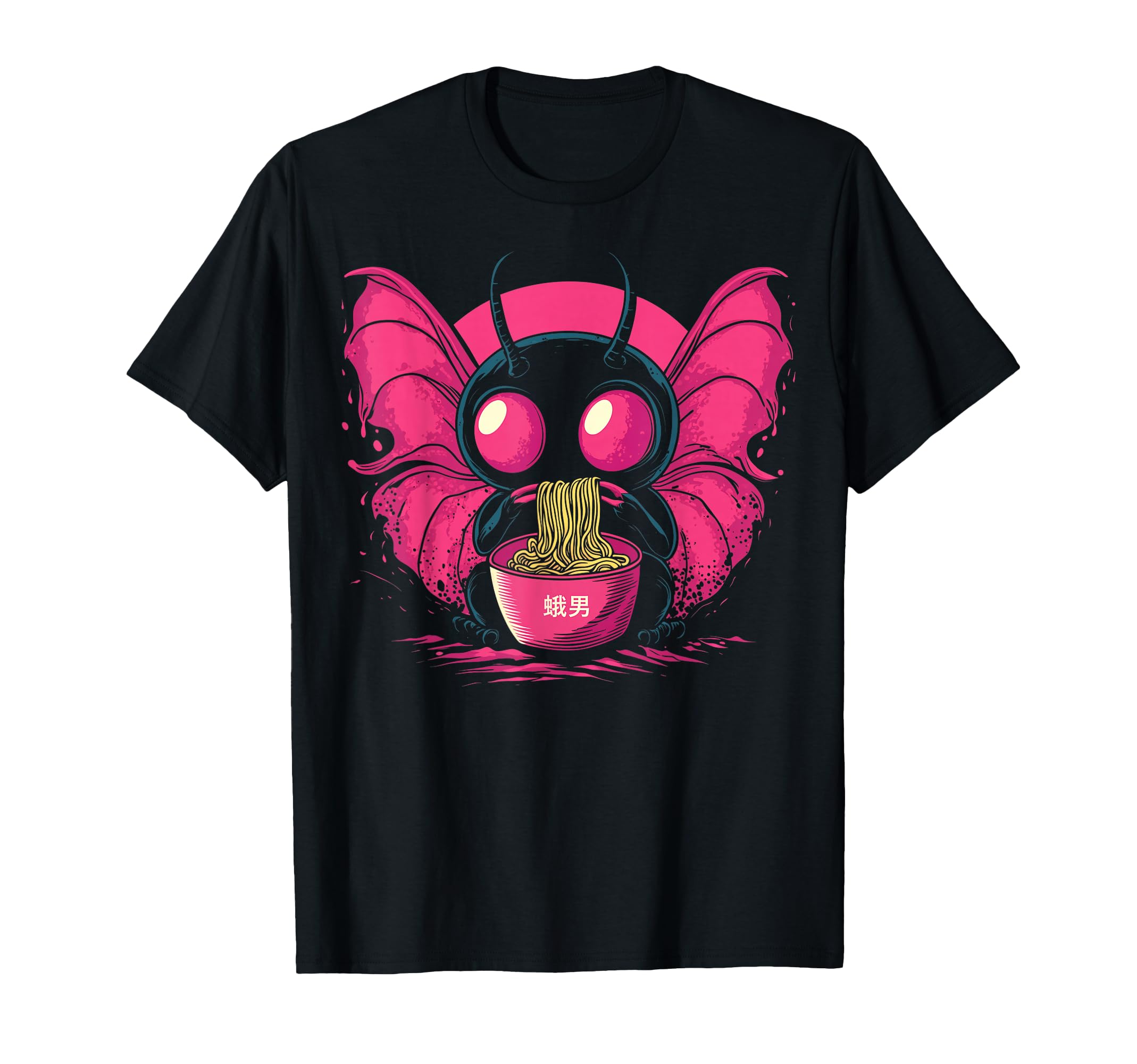 Kawaii Mothman Cryptid Vaporwave T-Shirt - Custom Art Print Men Women - T-Shirt, Sweatshirt, Hoodie