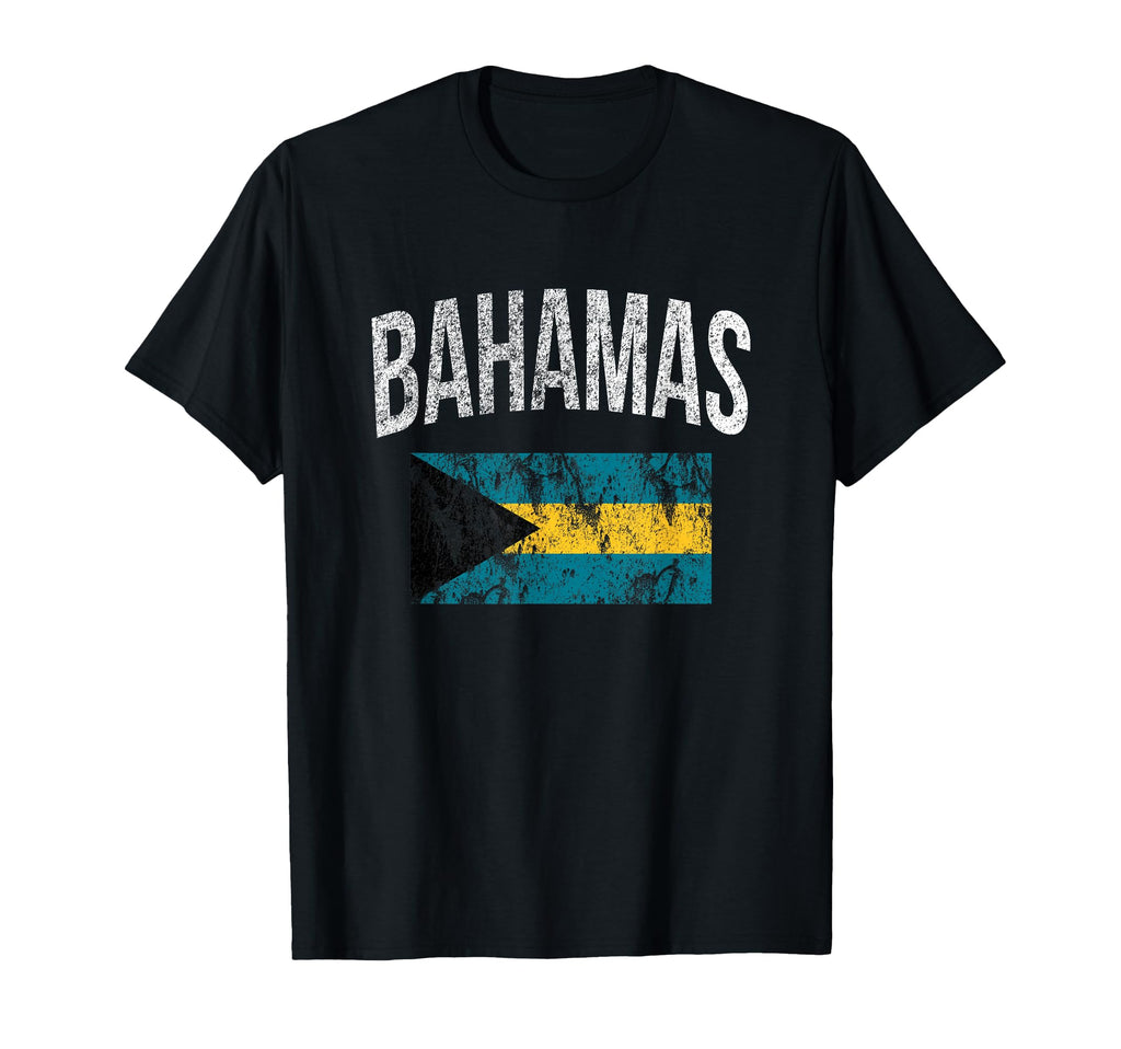 Bahamas Flag Distressed Effect T-Shirt - Trendy Graphic for Adults - T-Shirt, Sweatshirt, Hoodie