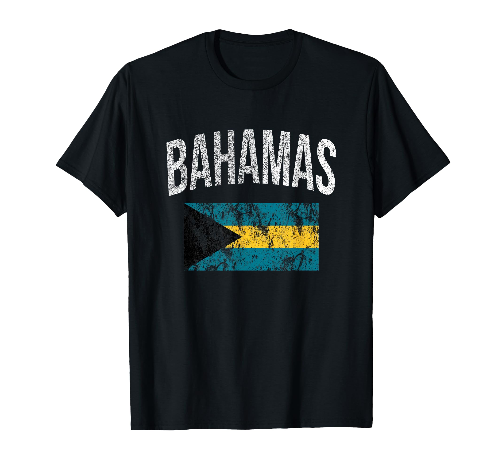 Bahamas Flag Distressed Effect T-Shirt - Trendy Graphic for Adults - T-Shirt, Sweatshirt, Hoodie