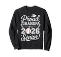 Proud Grandpa 2026 Senior Baseball Sweatshirt - Novelty Apparel for Adults - T-Shirt, Sweatshirt, Hoodie